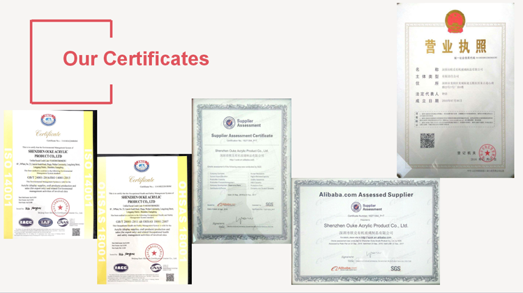 Modern luxury clear acrylic printed wedding invitation  certificates.png