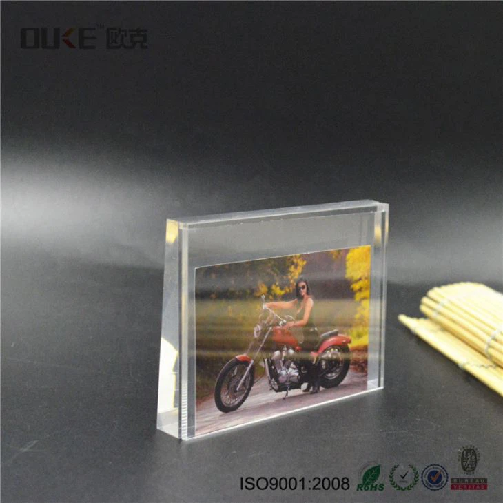 Desktop Personalized Acrylic Picture Holders Clear Picture Frames