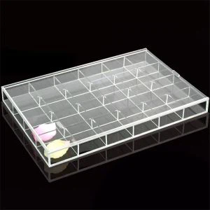 Klar Akryl Smykker Oppbevaring Organizer Vegg Smykker Organizer