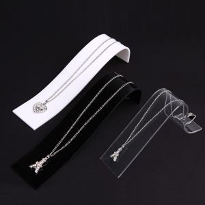 Elegant T-Bar Akryl Halskjede Smykker Display Stativ