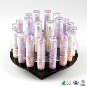 Hot Selge akryl leppestift stativ leppestift display rack med del