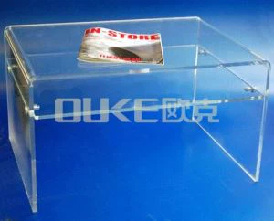 Laget i Kina Fossen Clear Acrylic Console Table med hylle