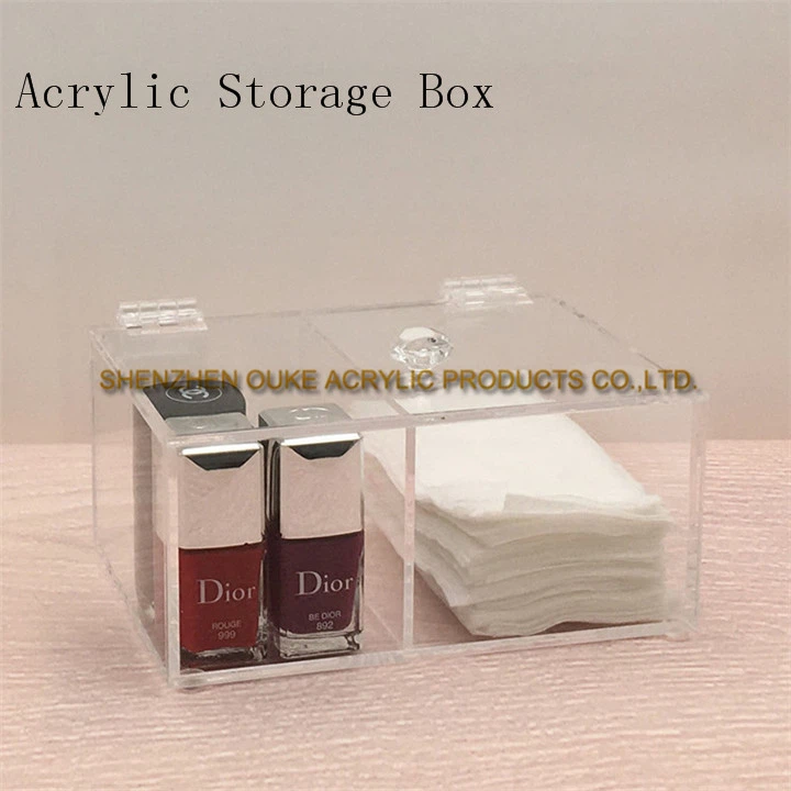 Plastic Cheap Acrylic Storage Box Clear Makeup\Cosmetic Box With Lid For Sale