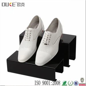Black Shoe Store Display Plast Shoe Display Stativ Akryl Sko Rack Display