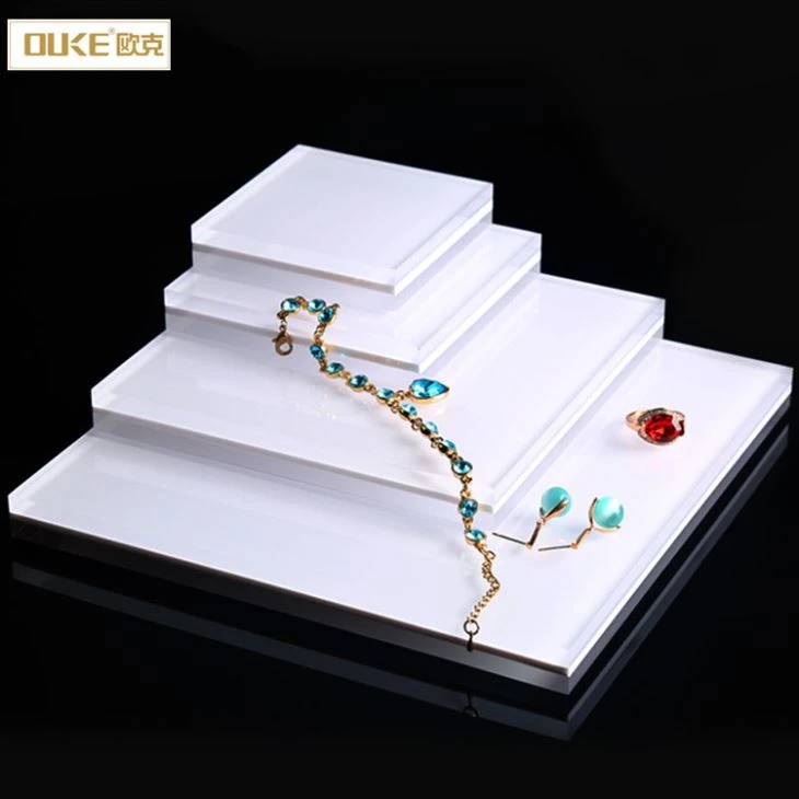 Custom Frosted Acrylic Jewelry Display Blocks