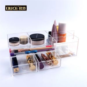 Laser Cust Klar Kosmetisk Box Display Stand