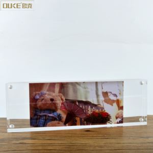 Rektangel Mini Plast Akryl Fotoramme