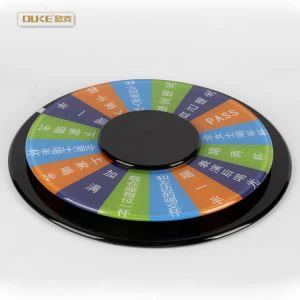 Rund Stort Plast Akryl Ktv Spill Turntable